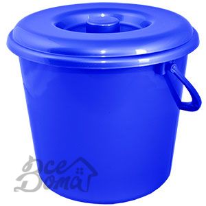 Відро 18л. із кришкою. колір в асортименті. ( Україна )