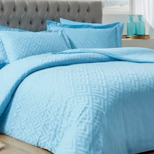 Комплект постільної білизни CK JAKAR AQUA GEOMETRIK, євро OZDILEK
