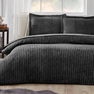 Комплект постільної білизни FITTED KING ANTRASIT NOIR, євро на резинці OZDILEK